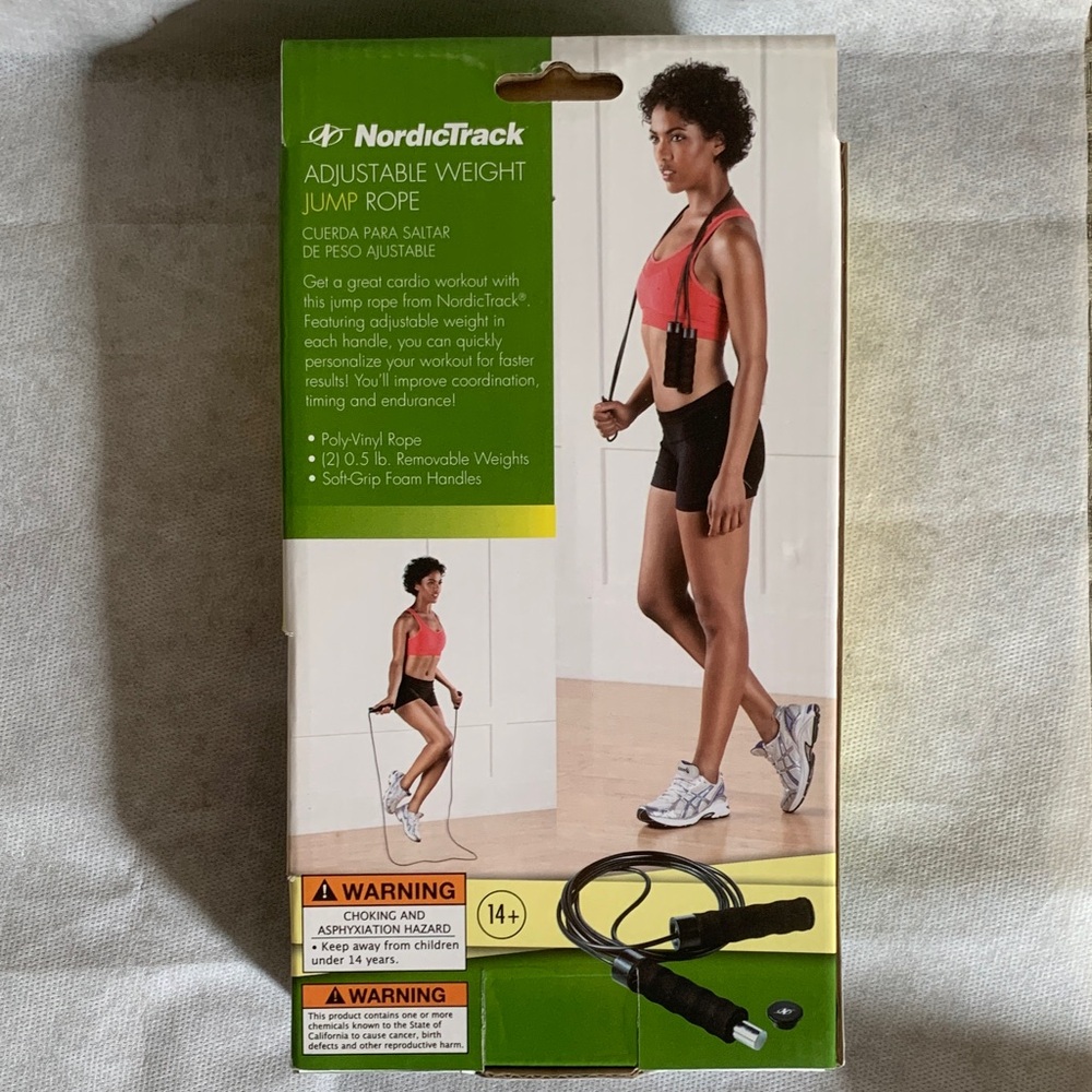 NIB NordicTrack Adjustable Weight Jump Rope - Picture 3 of 4